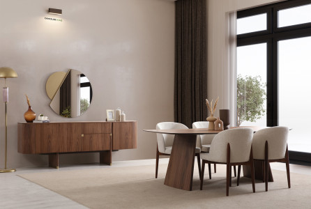 Delta Walnut Yemek Odası