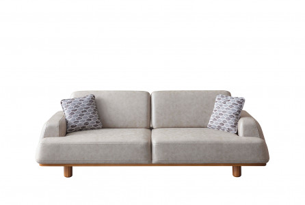 Lily 3'lü Suni Deri Koltuk