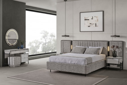 Mokka Gri Yatak Odası