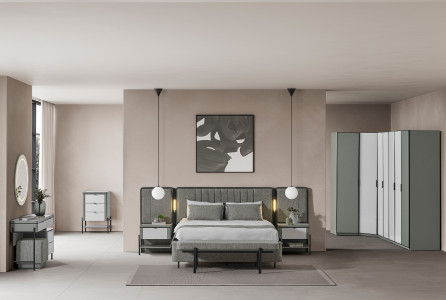 Mokka Yeşil Yatak Odası