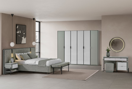 Mokka Yeşil Yatak Odası