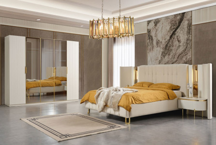 Oslo Luxury Panolu Yatak Odası Takımı