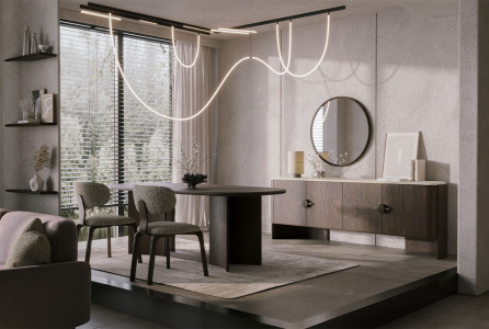 OUTLET Lucca Dark Yemek Odası